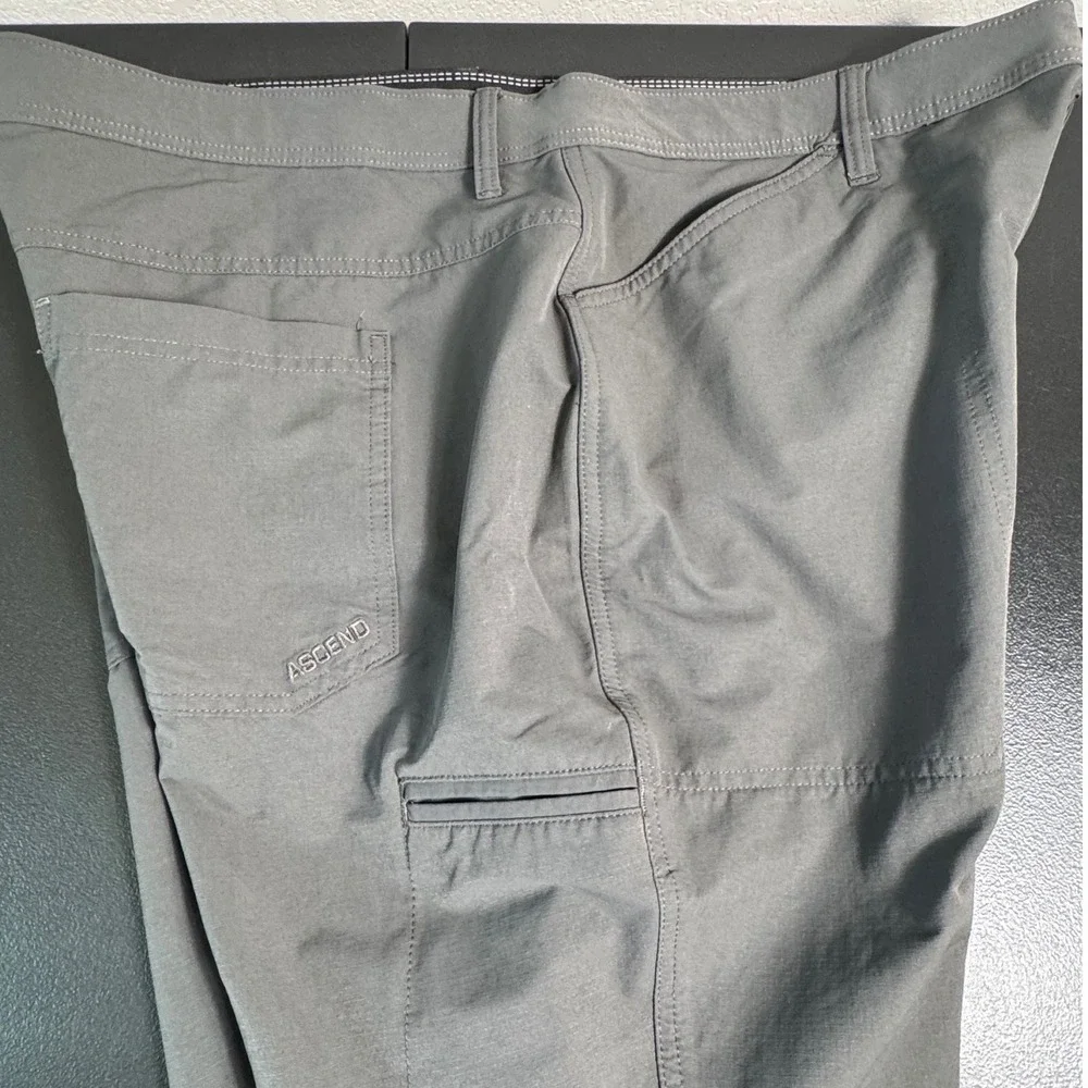 Ascend Mens 40x30 Gray Hiking Travel Outdoor Casual‎ Lightweight Pants